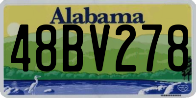 AL license plate 48BV278