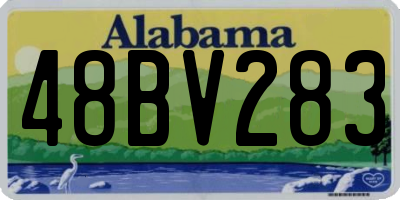 AL license plate 48BV283