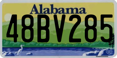 AL license plate 48BV285