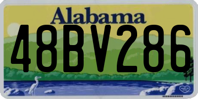 AL license plate 48BV286