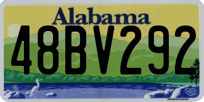 AL license plate 48BV292