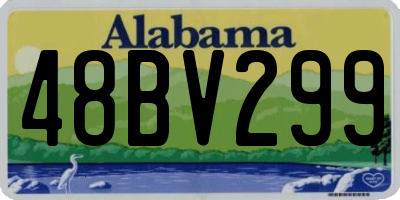 AL license plate 48BV299