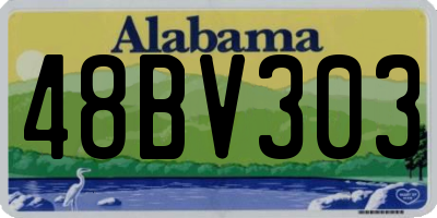 AL license plate 48BV303