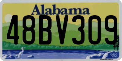 AL license plate 48BV309