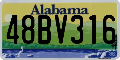 AL license plate 48BV316