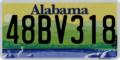 AL license plate 48BV318