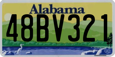 AL license plate 48BV321