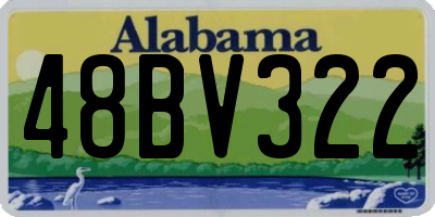 AL license plate 48BV322