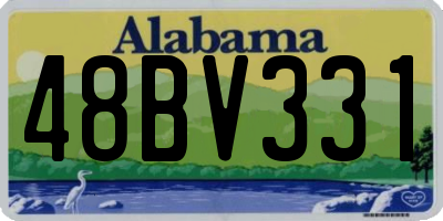 AL license plate 48BV331