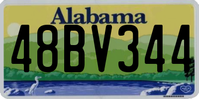 AL license plate 48BV344