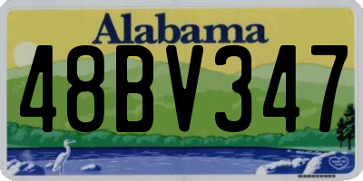 AL license plate 48BV347