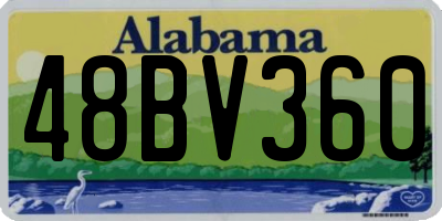 AL license plate 48BV360