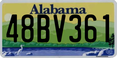 AL license plate 48BV361