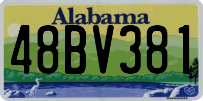 AL license plate 48BV381