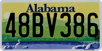 AL license plate 48BV386