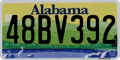 AL license plate 48BV392