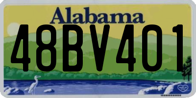 AL license plate 48BV401