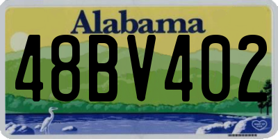 AL license plate 48BV402