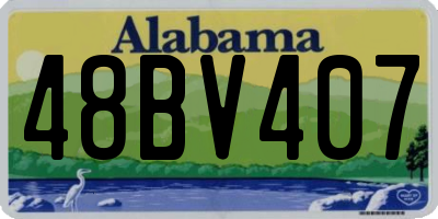 AL license plate 48BV407