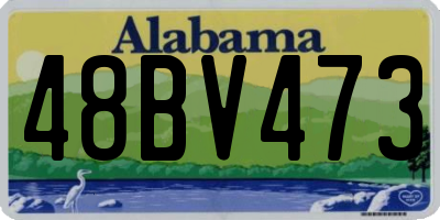 AL license plate 48BV473