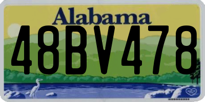 AL license plate 48BV478