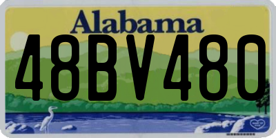 AL license plate 48BV480