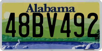 AL license plate 48BV492