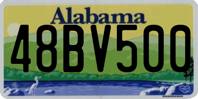 AL license plate 48BV500