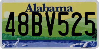AL license plate 48BV525