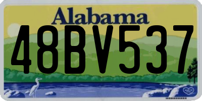 AL license plate 48BV537