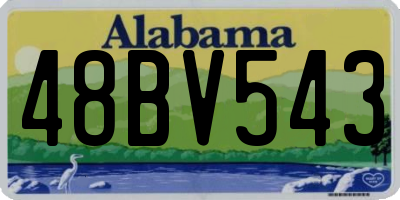 AL license plate 48BV543