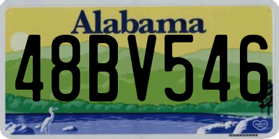 AL license plate 48BV546