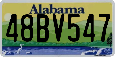 AL license plate 48BV547