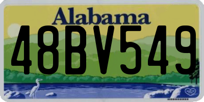 AL license plate 48BV549