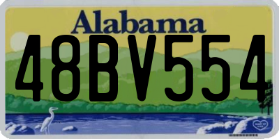AL license plate 48BV554