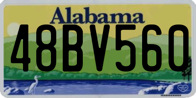 AL license plate 48BV560