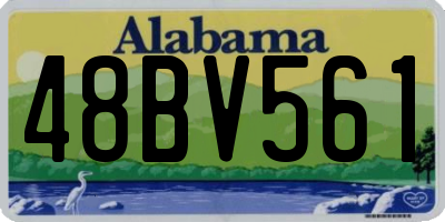 AL license plate 48BV561