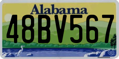 AL license plate 48BV567