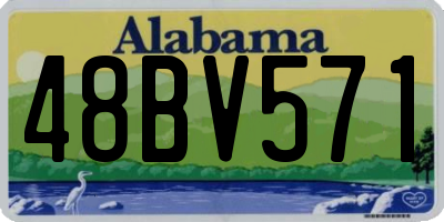 AL license plate 48BV571