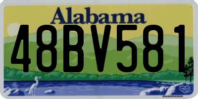 AL license plate 48BV581
