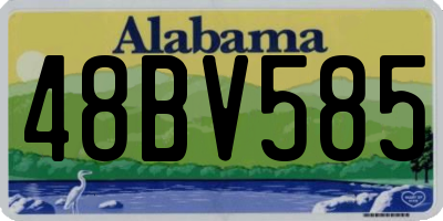 AL license plate 48BV585