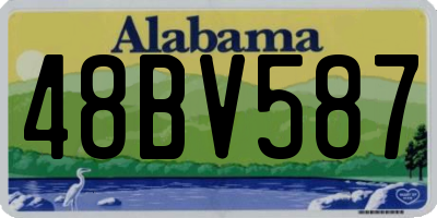 AL license plate 48BV587