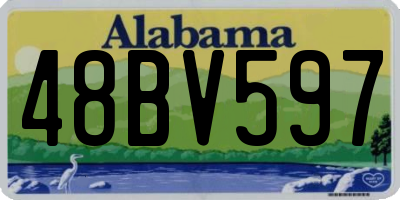 AL license plate 48BV597