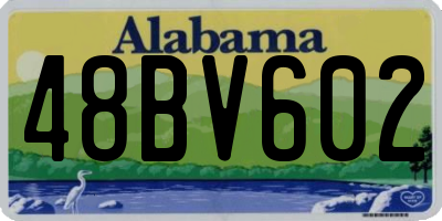 AL license plate 48BV602