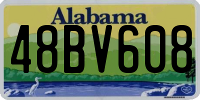 AL license plate 48BV608