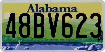 AL license plate 48BV623