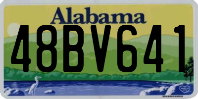 AL license plate 48BV641