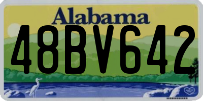 AL license plate 48BV642