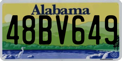 AL license plate 48BV649
