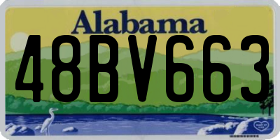 AL license plate 48BV663
